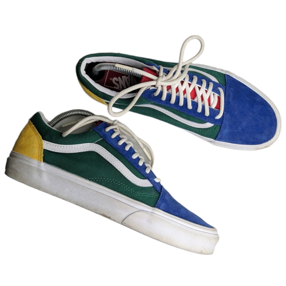 Vans Old Skool Yacht Club Multi Colored Lace up Sneaker Women's Size 10.5